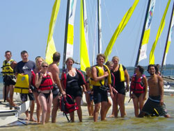 Groupes sur la plage