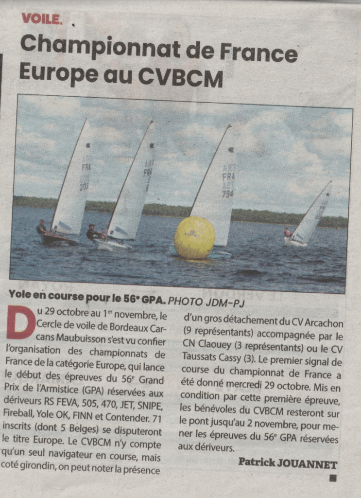 Les Yole sur l'eau au CVBCM