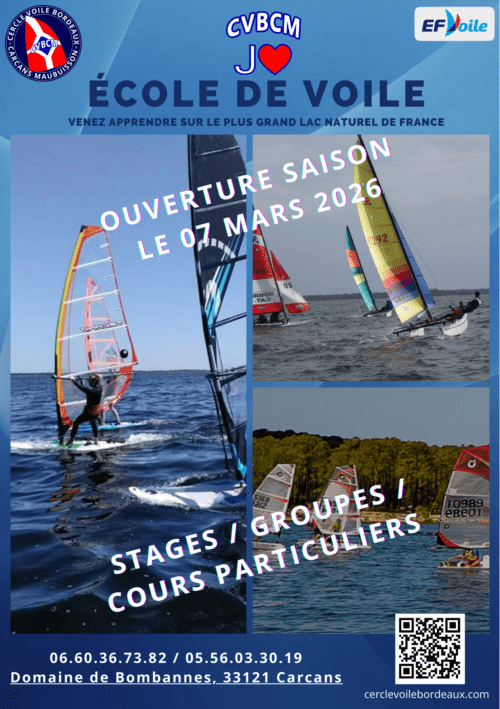 Ecole de voile CVBCM ouverture 2026